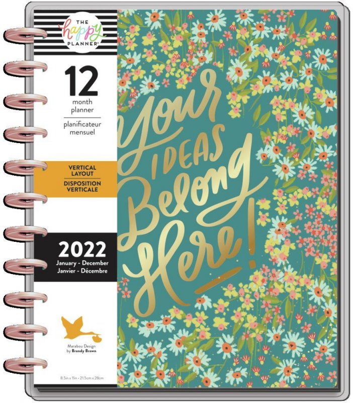 2022 Big Happy Planner® - You're Ideas Belong Here - 12 Months