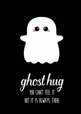 Cartolina - Ghost Hug