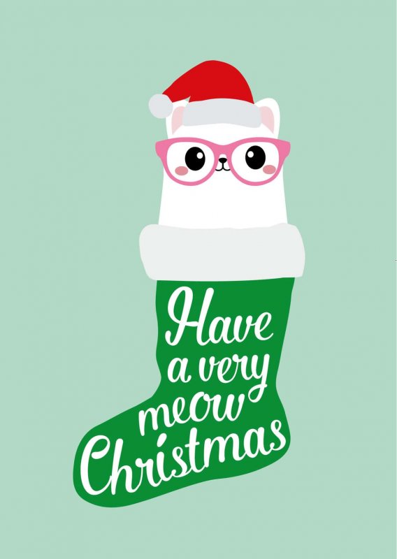 Cartolina - Meow Christmas