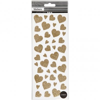 Cuori Glitter Oro
