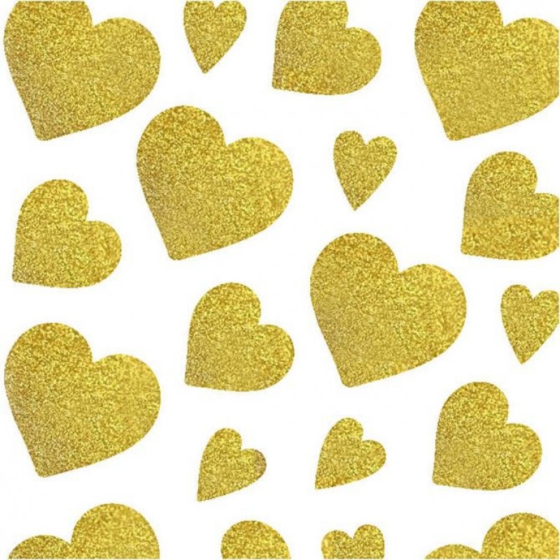 Cuori Glitter Oro