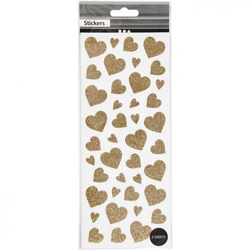 Cuori Glitter Oro