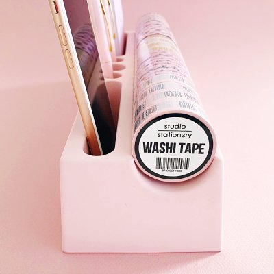 Desk Washi Organizer - Rosa