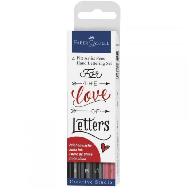 Faber Castell - Love - Set 4 Artist Pen