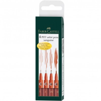 Faber Castell - Set 4 Artist Pen - Rosso