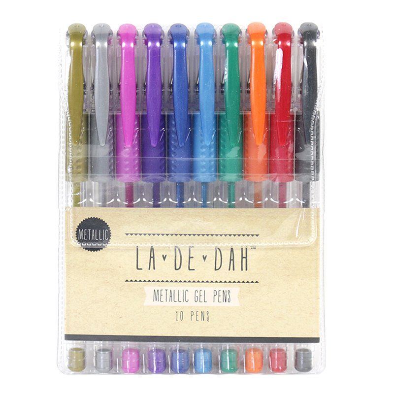 10 Penne Gel metallizzate