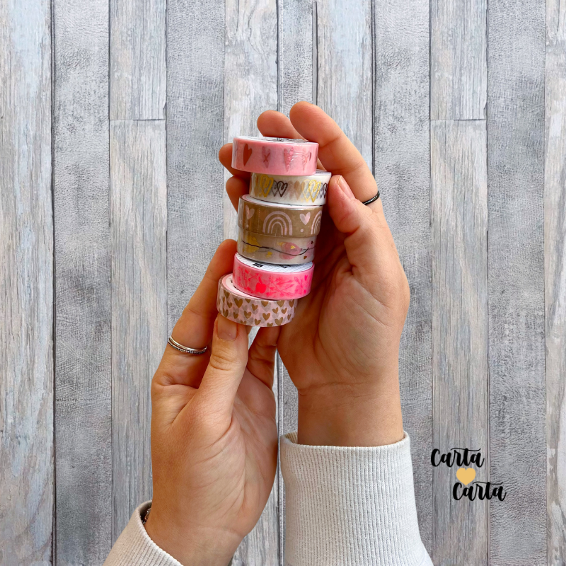 Kit Washi Tape Cuoriciosi