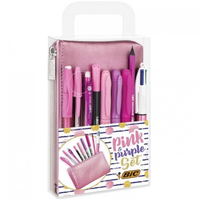 Limited Edition - Pink - Box Writing SET BIC ROSA