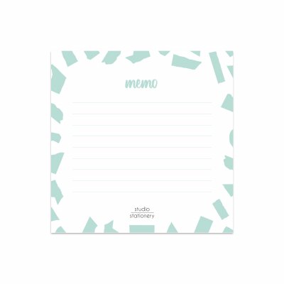 Mini Memo Mint Confetti