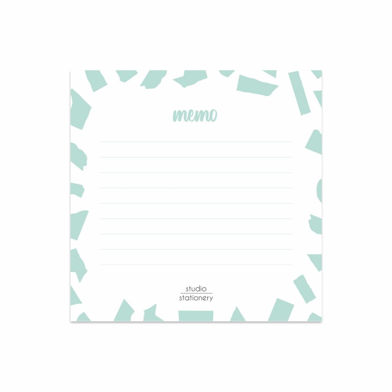 Mini Memo Mint Confetti