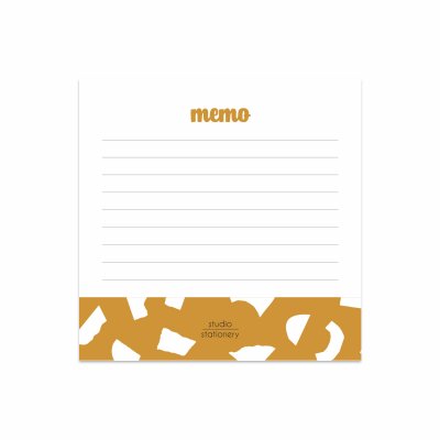Mini Memo Ocher Confetti