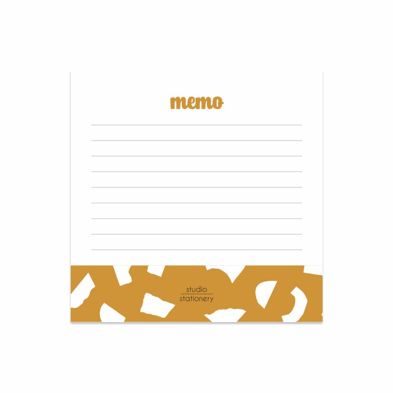 Mini Memo Ocher Confetti