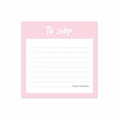Mini To Do - To Shop Pink