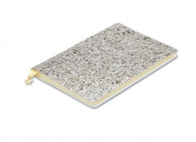 Notebook A5 - Glitter Silver