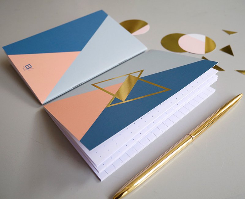 Notebook A6 - Golden Blu