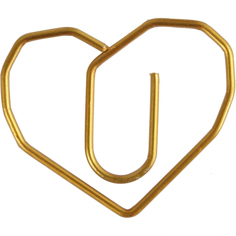 Paper Clip Cuore Metallico