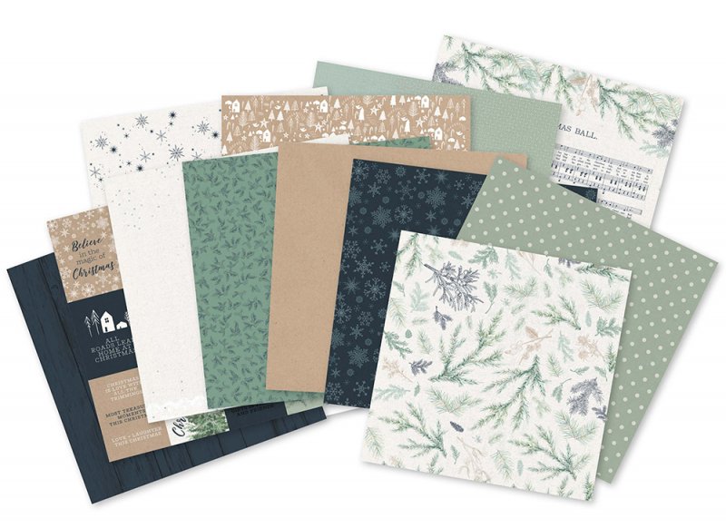 Paper Pad 6,5*6,5 - Mint & Mistletoe