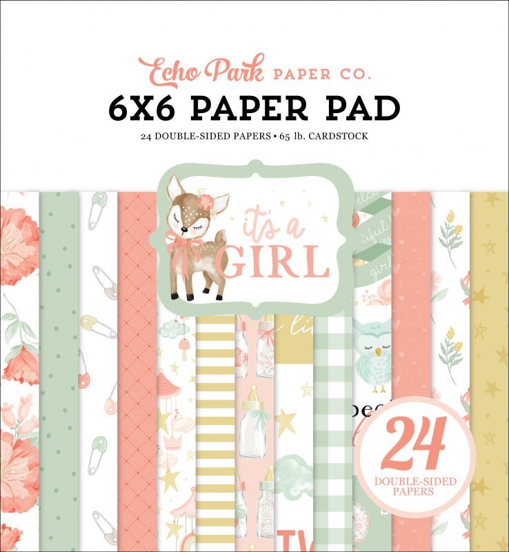 Paper Pad 6*6 - Baby Girl