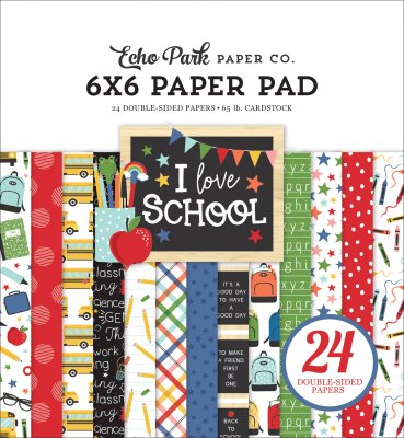 Paper Pad 6*6 - I Love School