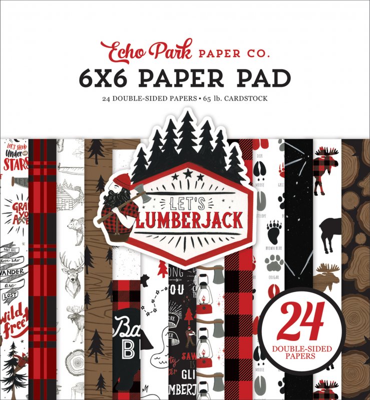 Paper Pad 6*6 - Let's Lumberjack
