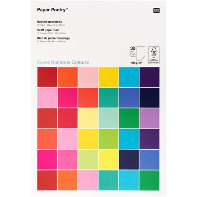 Paper Pad - A4 - Super Rainbow Colours