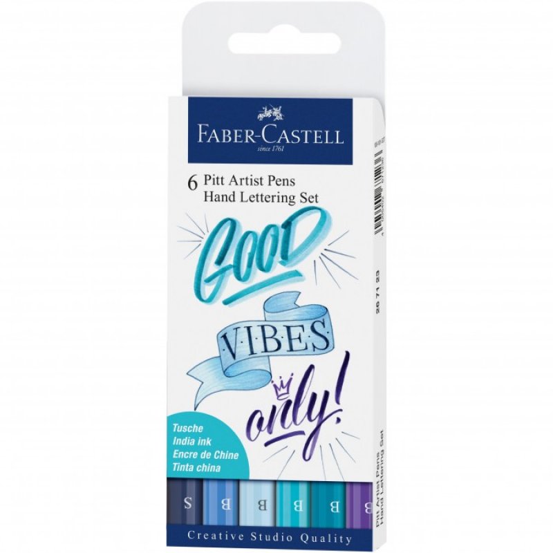 Faber Castell - Good Vibes Only - Set 6 Artist Pen