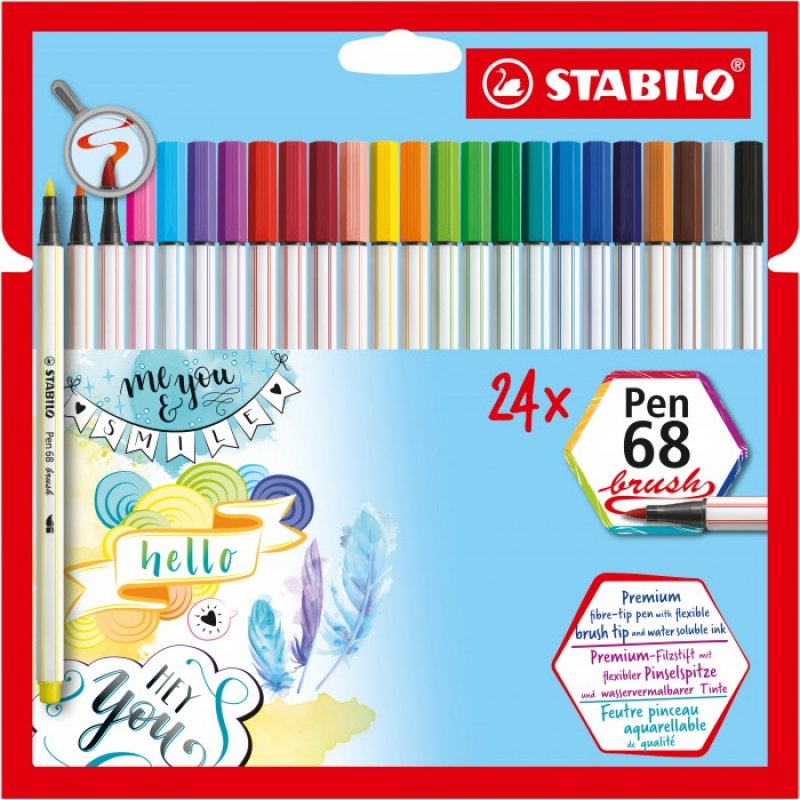 Brush Pen STABILO - 24 colori