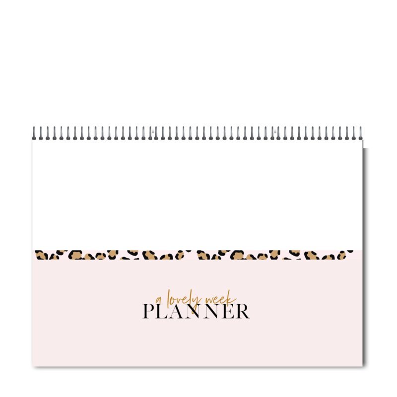 Planner Spirale Leopardato Settimanale