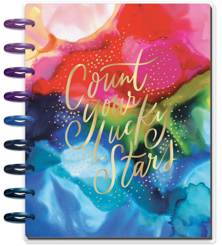 Classic Color Blocked Happy Planner® - Ink Splash - 18 Months