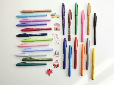 Set 24 Pentel Touch - Brush Pen