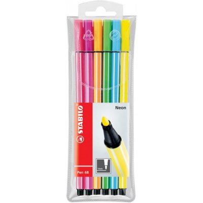 Set 6 Stabilo Pen 68 - Neon