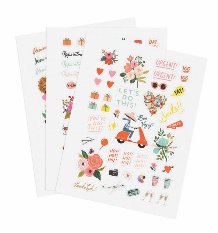 128 STICKERS Garden Party
