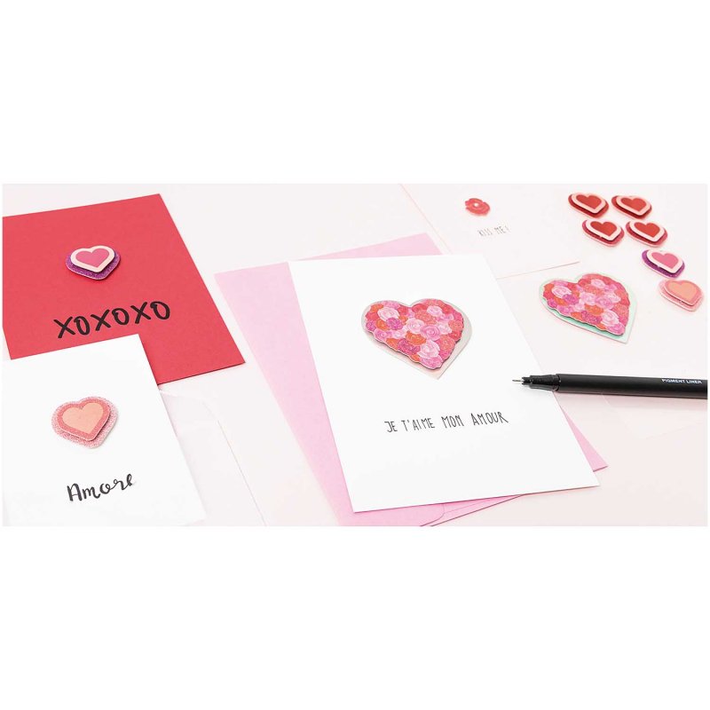 Stickers - 3D - Cuori Olografici