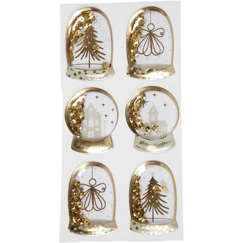 Stickers 3D  Gold - Natale