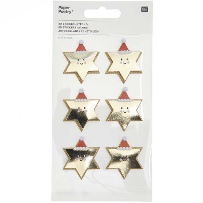Stickers - 3D - Stelle Oro