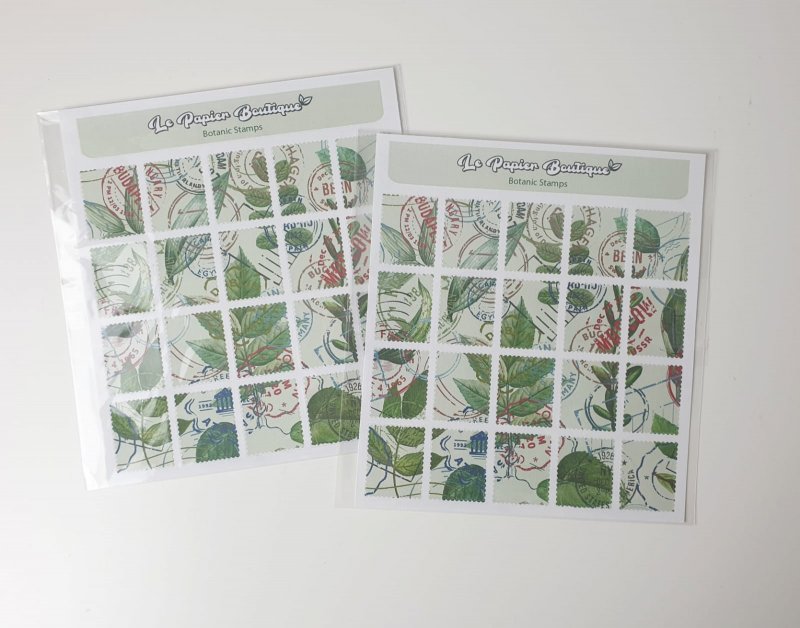 Stickers - Botanic Stamps - 2fogli