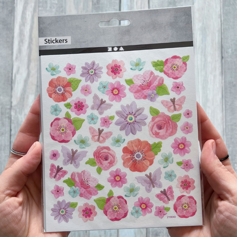 Stickers - Fiori Rosa