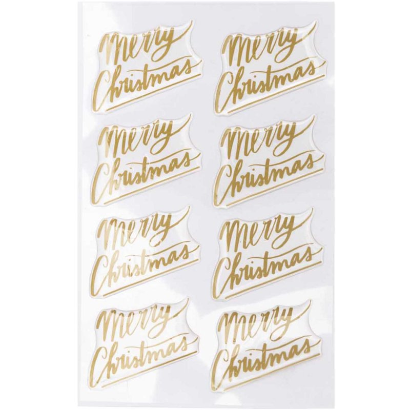 Stickers - Gel - Merry Christmas