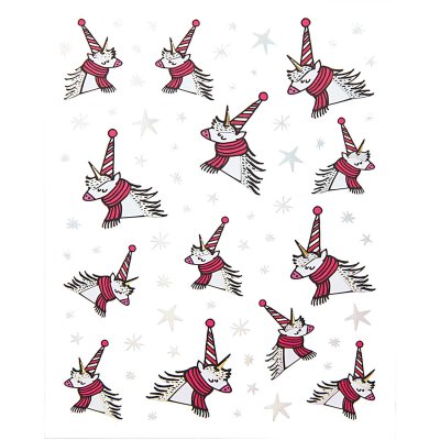Stickers - Unicorno di Natale