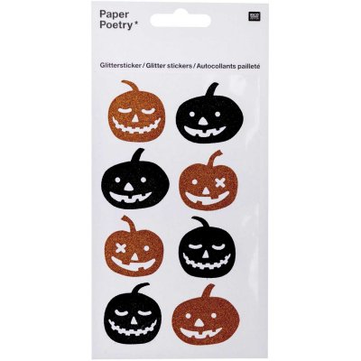 Stickers - Zucca Halloween Glitter