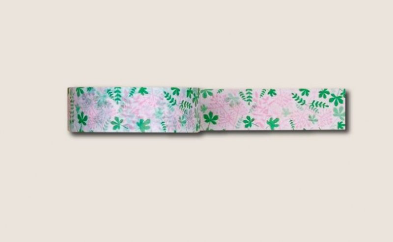 Washi Tape - Blooming Garden Green