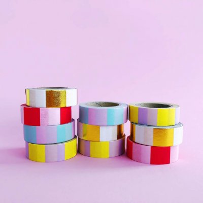 Washi Tape - Gold & White