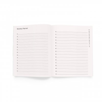 WeeW - Agenda Settimanale Red - Non Datata